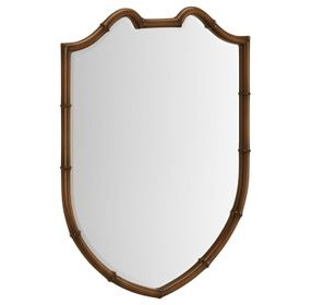 Harbor Warm Walnut Irregular Accent Mirror