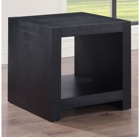 Aubrey Black Square End Table