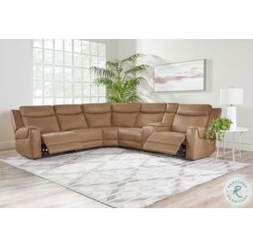 Montara Cashew 6 Piece Modular Power Reclining Sectional