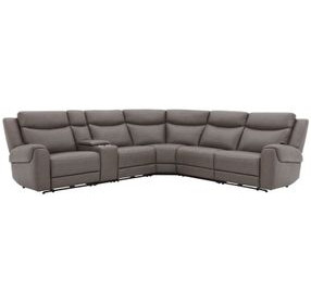 Momentum Dark Granite Modular Power Reclining Sectional