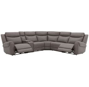 Momentum Dark Granite 6 Piece Modular Power Reclining Sectional