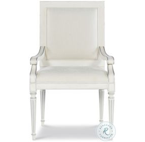 Barrington Linen And White Arm Chair