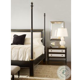 Barrington Black 2 Drawer Nightstand