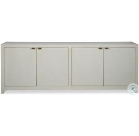 Monroe Ivory Faux Shagreen Credenza