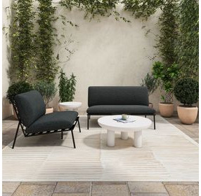 Salma Speckled Charcoal Outdoor Living Room Set