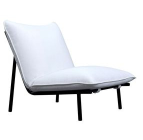 Morgan White Upholstered Outdoor Accent Chair