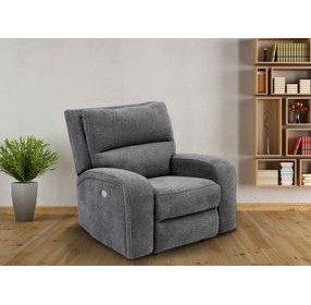 Polaris Bizmark Gray Performance Fabric Power Recliner