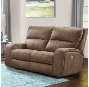 Polaris Kahlua Dual Performance Fabric Power Reclining Loveseat