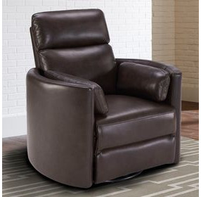 Radius Florence Brown Cordless Swivel Glider Power Recliner