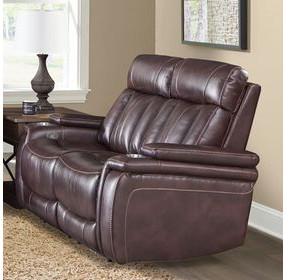 Royce Fantom Brown Power Reclining Loveseat with Power Headrest