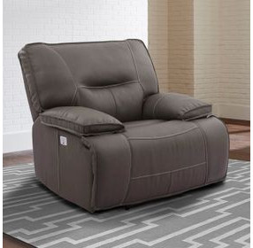 Spartacus Haze Performance Fabric Power Recliner with Power Headrest
