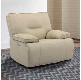 Spartacus Oyster Performance Fabric Power Recliner with Power Headrest