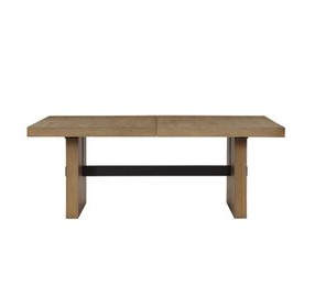 Aubrey Brown Extendable Rectangular Dining Room Set