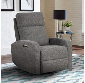 Thriller Natural Beauty Grey Power Swivel Glider Recliner