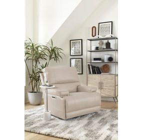 Whitman Verona Linen Cordless Power Recliner with Power Headrest