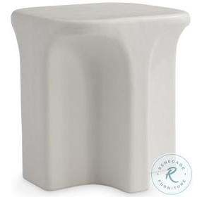 Lennox Chalky White Square Outdoor Side Table