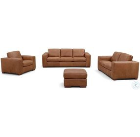 Inglewood Vintage Brown Derby Leather Living Room Set