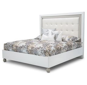 Skyline Cloud White Upholstered Bedroom Set