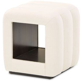 Belmont Place Cream Upholstered 19" Vanity Bench