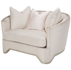 London Place Champagne Chair and A Half with Pillow