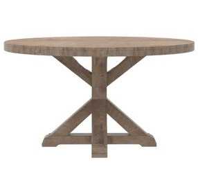 Newberry Weathered Natural Round Dining Room Set