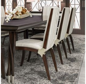 Paris Chic Espresso and Doeskin Dining Side Chair