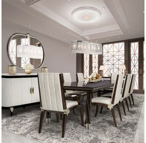 Paris Chic Espresso Sideboard with Mirror