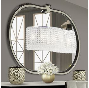Paris Chic Espresso Oval Wall Mirror