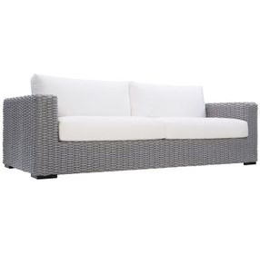 Capri White Performance Fabric Outdoor 93" Sofa