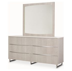 Seawell Greige Dresser with Mirror