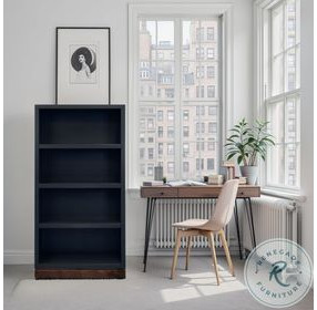 Nora Black And Whiskey Modular 60" High Bookshelf