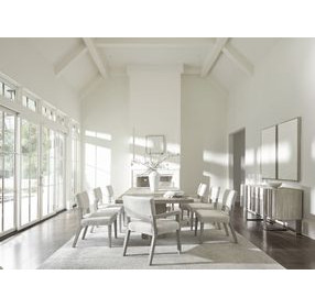 Tempo Beige 110" Rectangular Extendable Dining Table