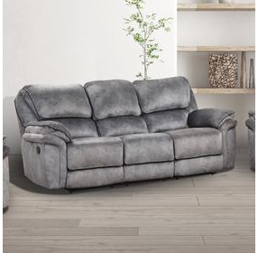 Themis Gray Manual Reclining Living Room Set