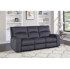 Lovell Gray 87" Power Reclining Sofa with USB Charging