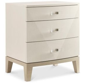 Axiom Linear Grey And White 26" Nightstand