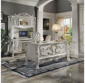 Dresden Bone White Executive Home Office Set