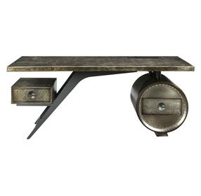 Brancaster Bronze 71" Executive Desk with USB Charging