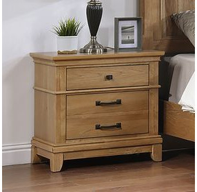 Sunstone Honey Brown 3 Drawer Nightstand