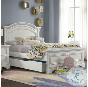 Olivia Brushed White Youth Storage Bedroom Set