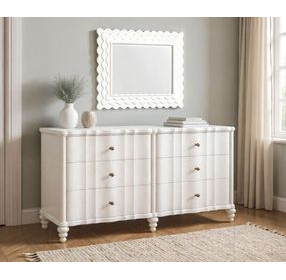 Haven Warm White 6 Drawer Dresser
