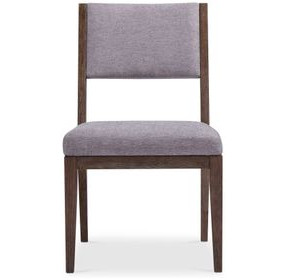 Linea Grey And Cerused Charcoal Side Chair Set of 2