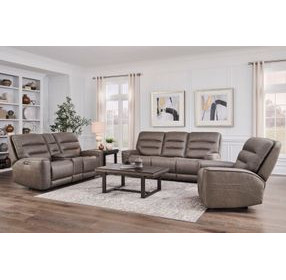 Lawson Sydney Brunette Zero Gravity Triple Power Reclining Living Room Set with USB Charging