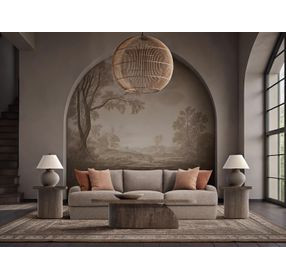 Cameron Brown 97" Sofa with Pillows