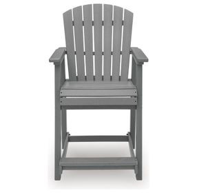 Ross Cove Dark Gray Outdoor Bar Stool Set of 2