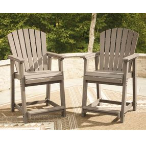 Sandy Dune Medium Brown Outdoor Bar Stool Set of 2