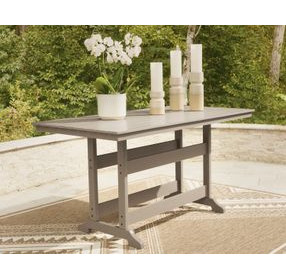 Sandy Dune Medium Brown 72" Rectangular Outdoor Counter Height Dining Table