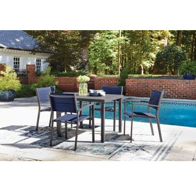 Point Bonita Gray 38" Square Outdoor Dining Table