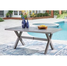 Dillon Beach Gray 71" Rectangular Outdoor Dining Table