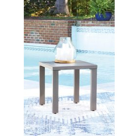 Dillon Beach Gray Square Outdoor End Table