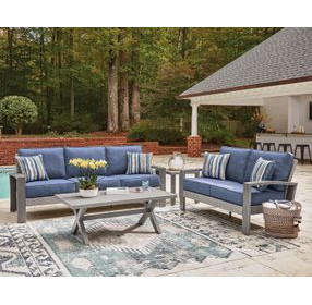 Dillon Beach Gray Rectangular Outdoor Occasional Table Set